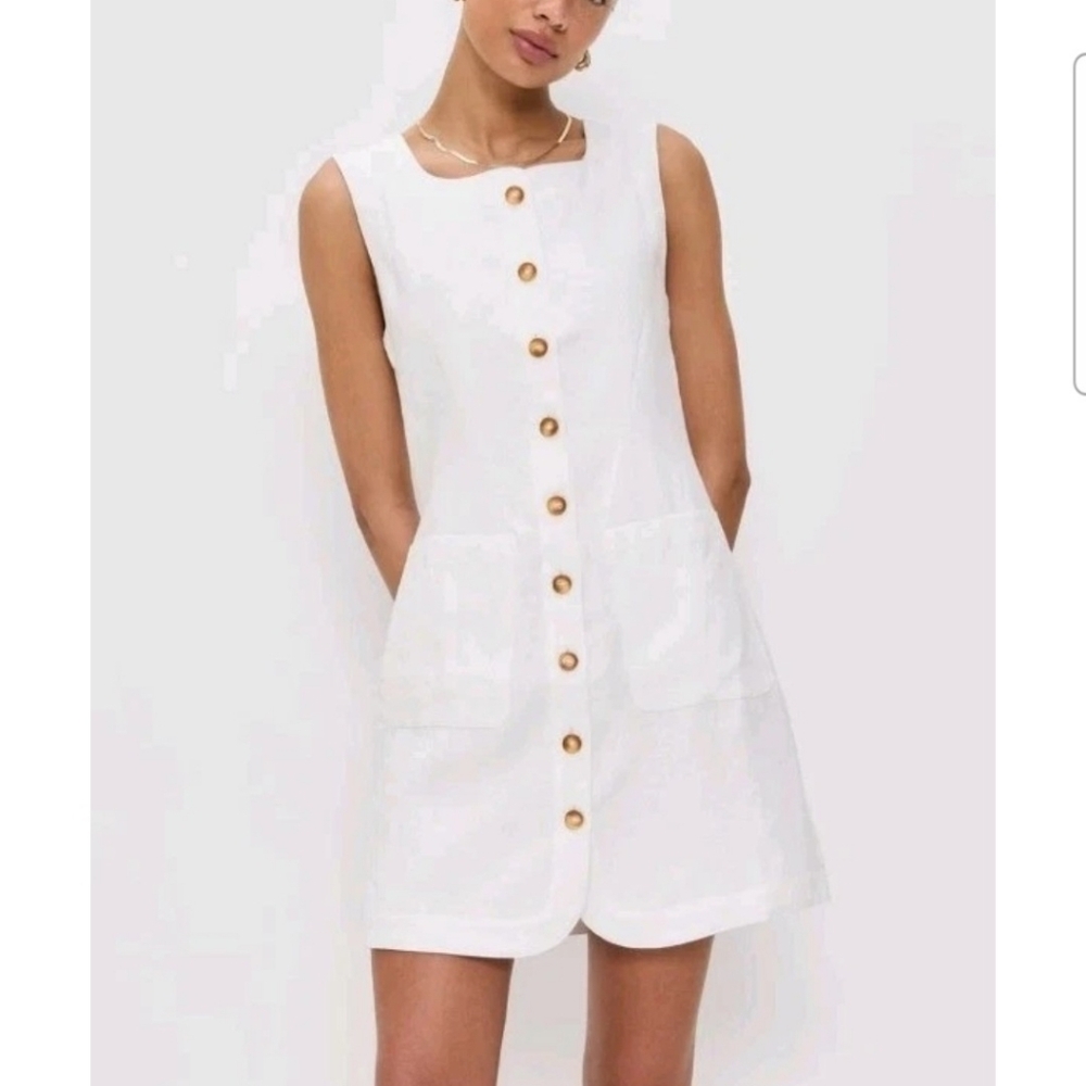 Posse Emma Button Down Mini Dress Size S NWT